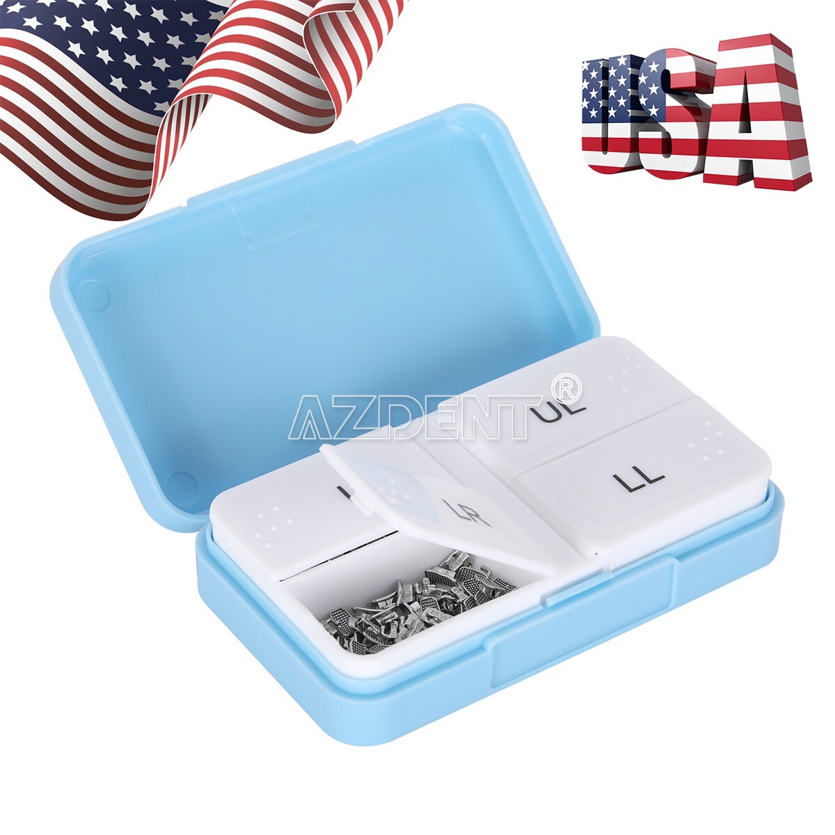 50Sets Tubos bucales de ortodoncia dental 1er 2nd molar Bondable Roth MBT 022