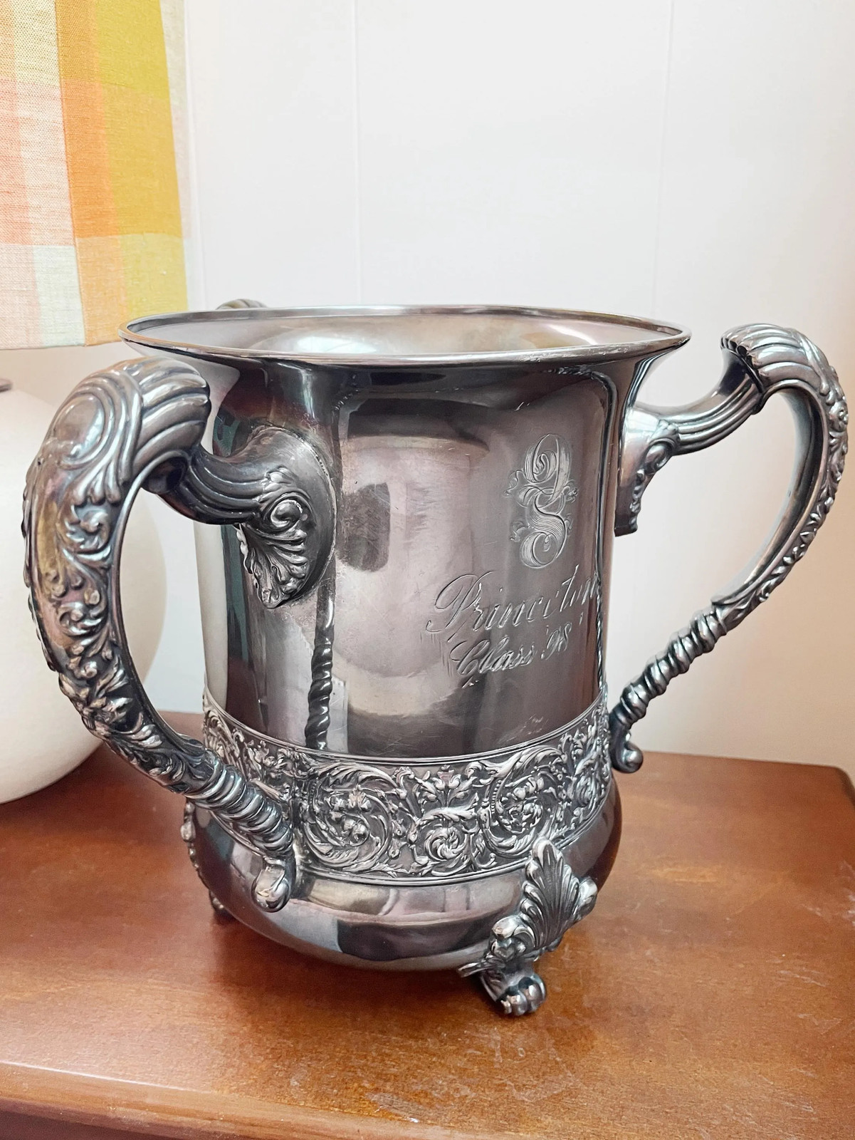 Antique 1898 Silverplated Princeton University Trophy