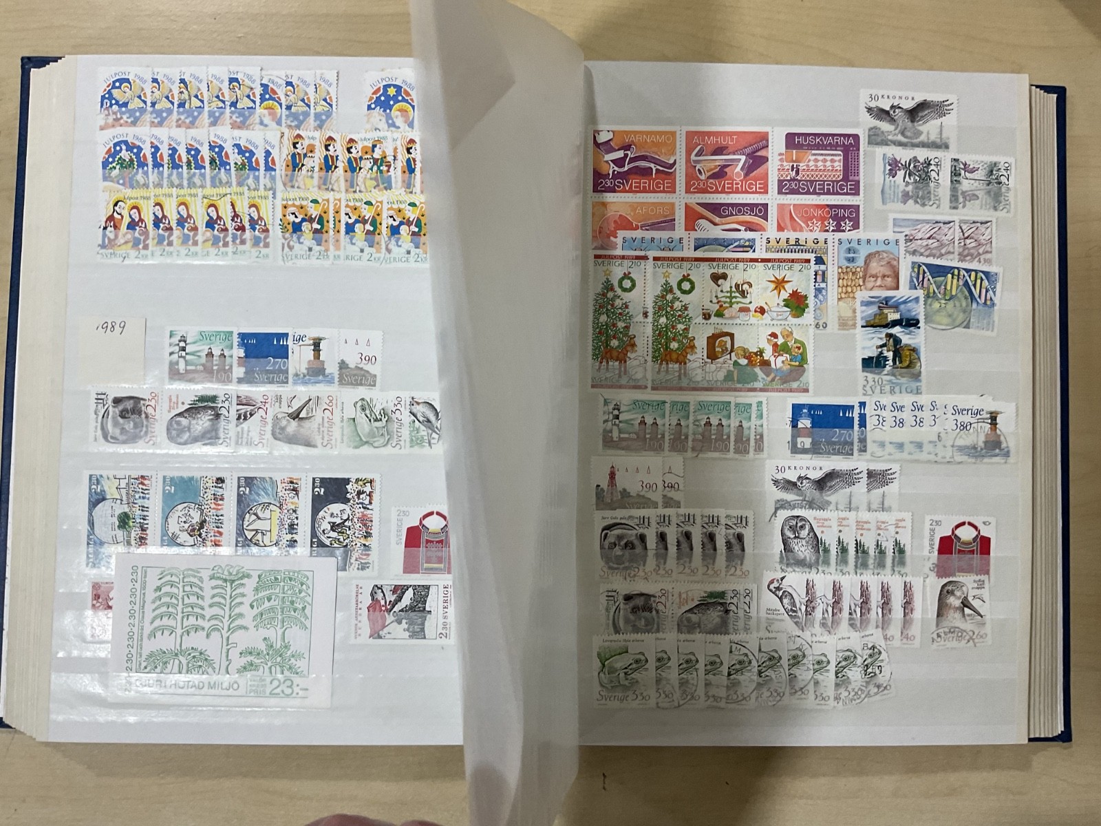 Sweden stamps. Vintage. 4 stock books/album. 4.8kg. BG97*