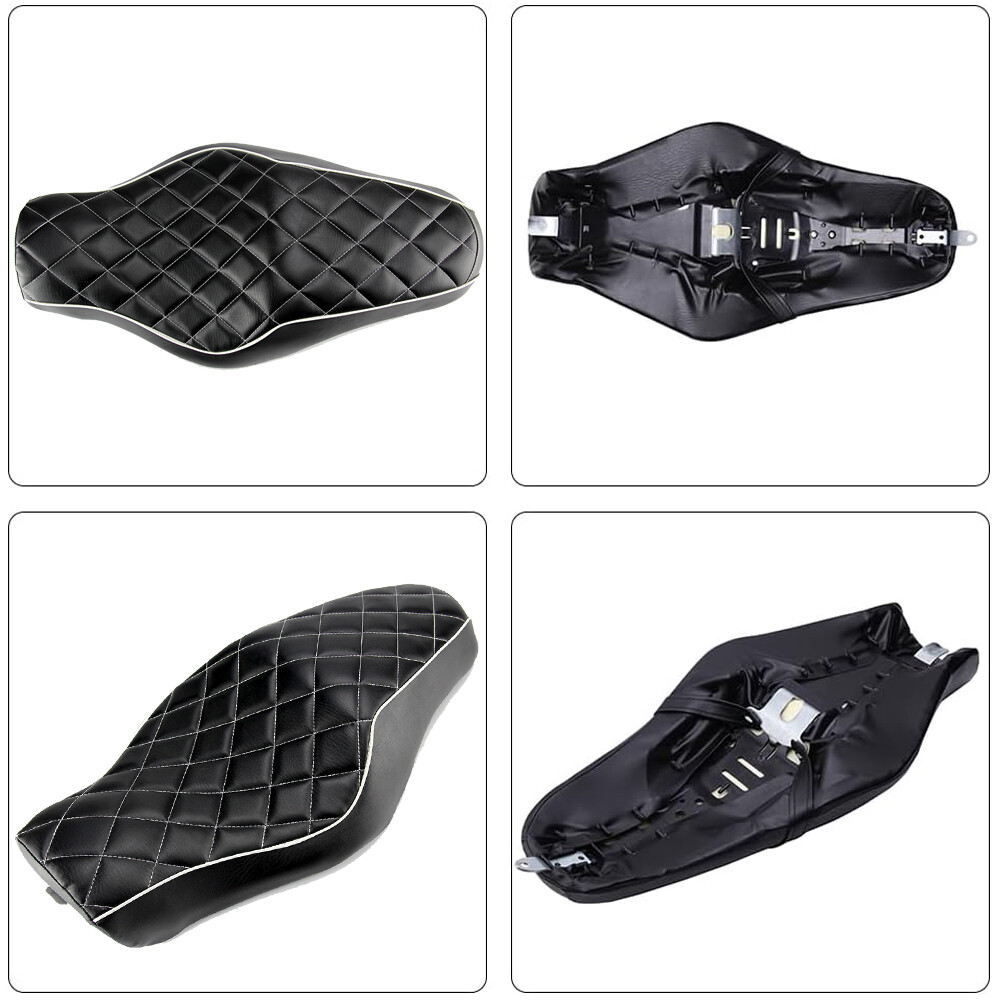 Motorcycle Driver Passenger Two Up Seat For Harley Iron 1200 883 48 Sportster XL