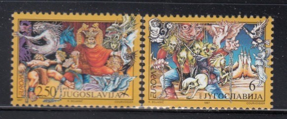 YUGOSLAVIA Legends & Myths MNH set