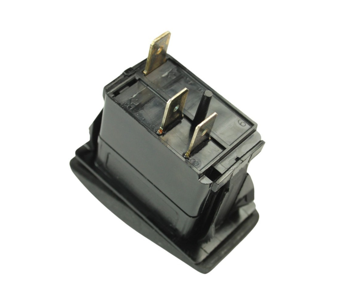 Carling RED Lens Rubber Rocker Switch SPST 20 Amps at 12VDC, Basic ON/OFF, V1D1