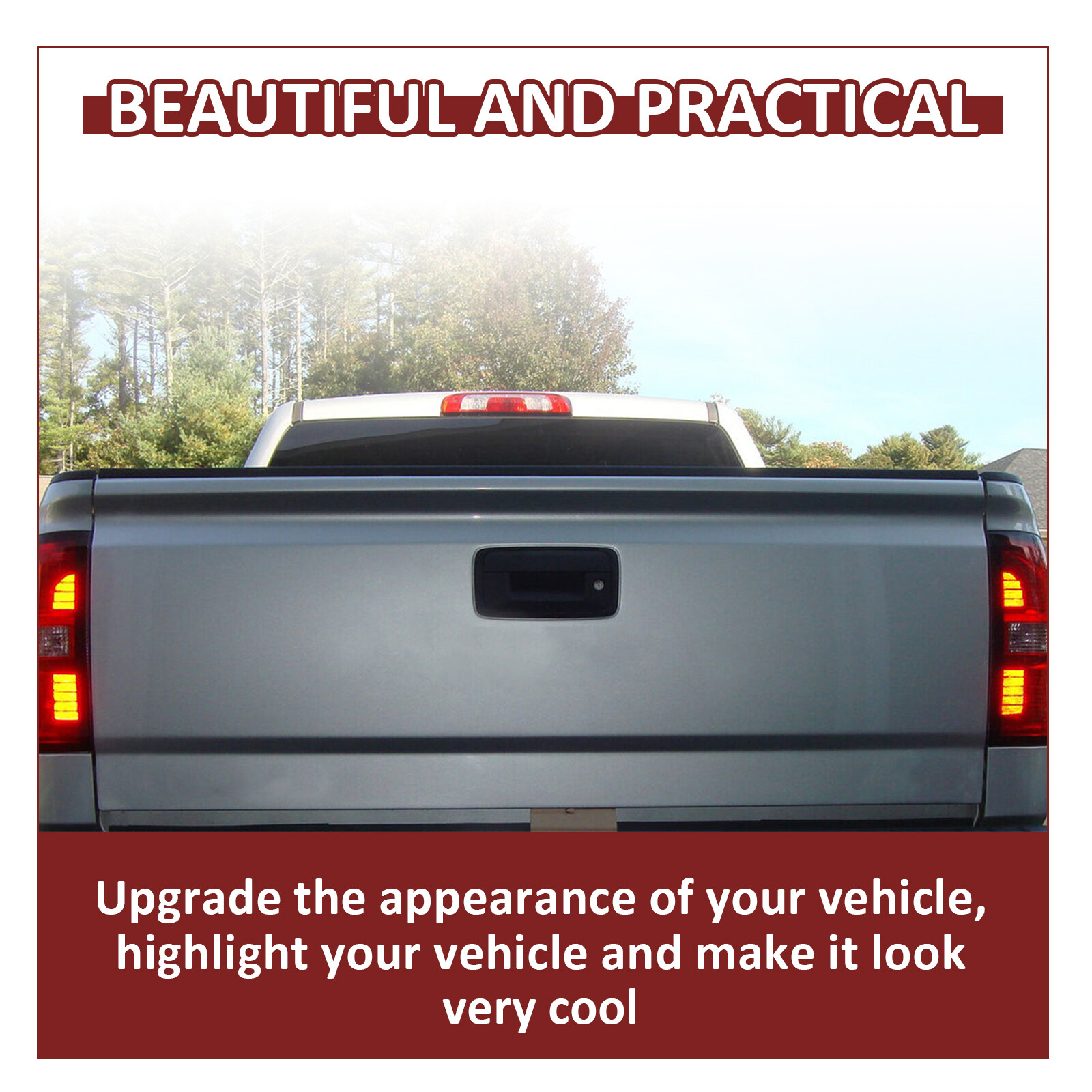 Black Tailgate Assembly For 2014-2019 2015 2016 Chevy Silverado Sierra W/ Assist