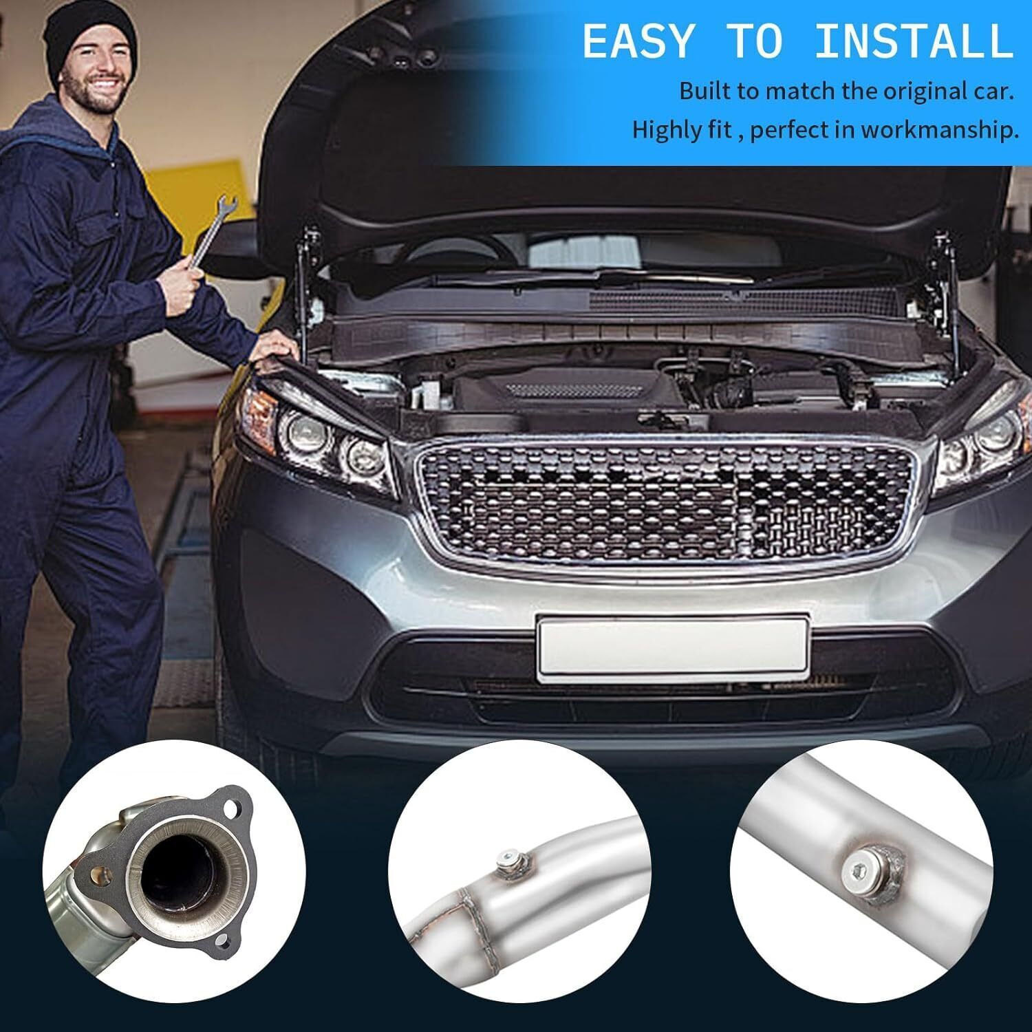 For Chevy Silverado 1500 1999-2006 Y Pipe Catalytic Converter EPA Approved OBDII