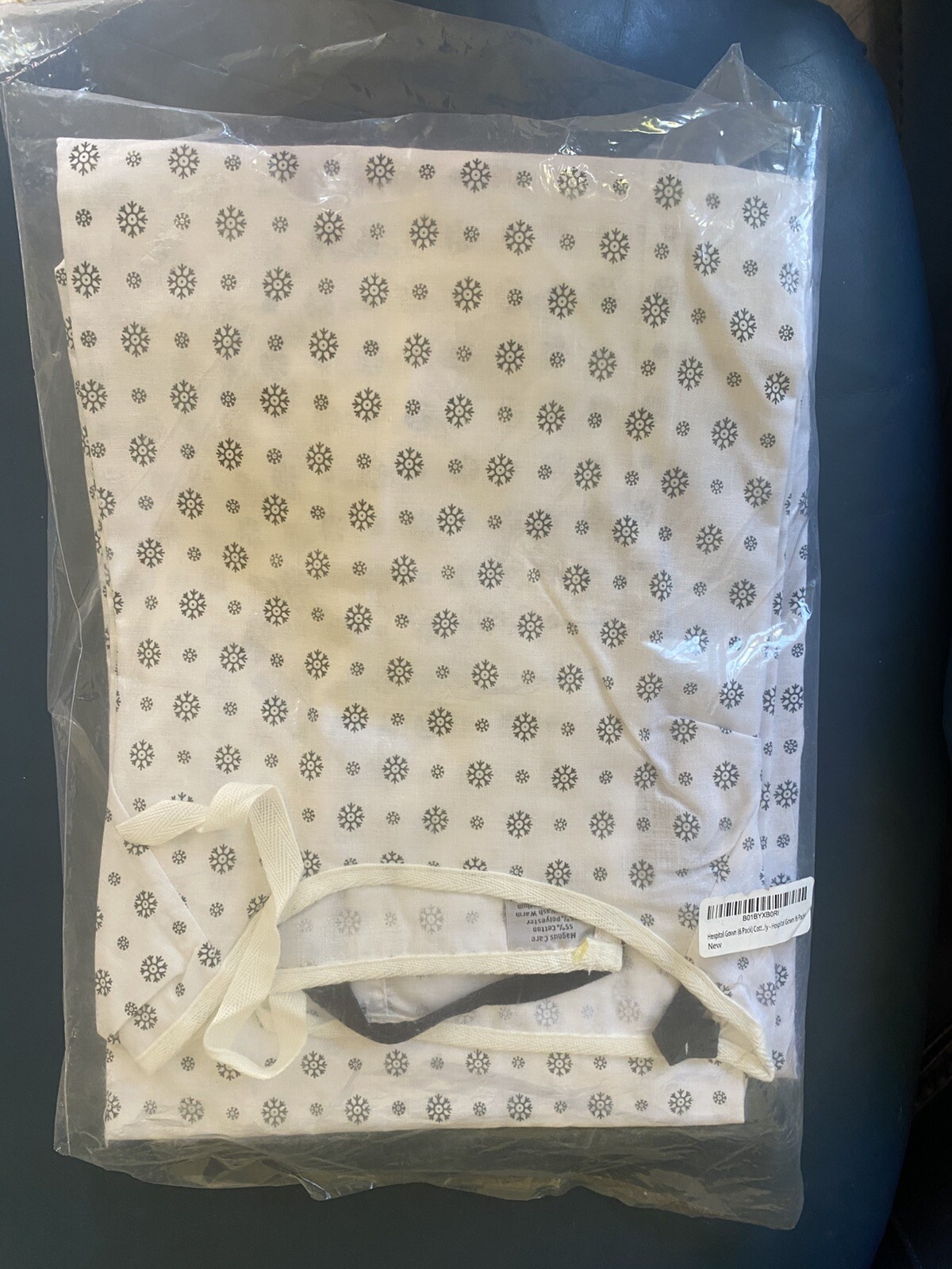 Magnus Care Hospital Patient Gowns SPA MEDICAL HOME CARE White NEW Lot of 4