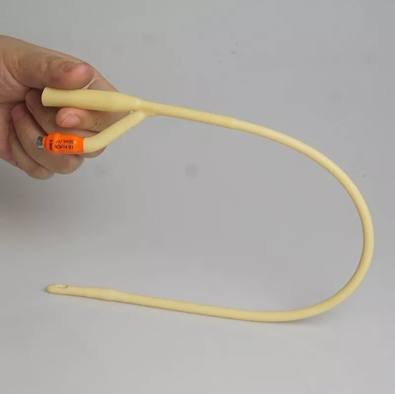 Medical Disposable 2 Way Silicone Urinary Catheter For 12/14/16/18/20/22/24Fr