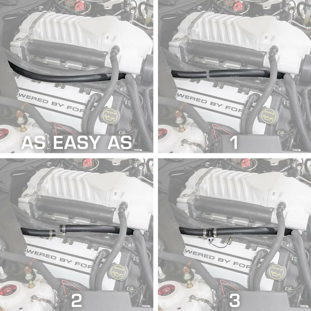 GlowShift 19mm 3/4" I.D. Water Oil Transmission Temperature Sender Hose Adapter