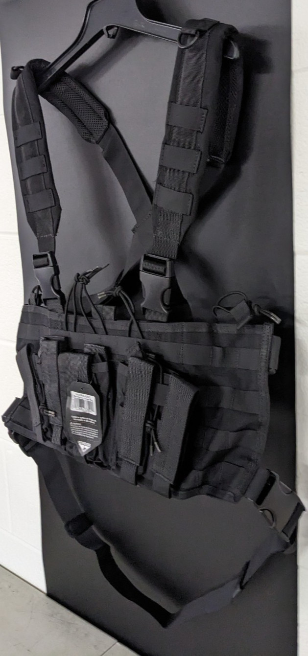 Condor Tactical Recon Vest Police Chest Rig Military Grade Black One Size MCR005