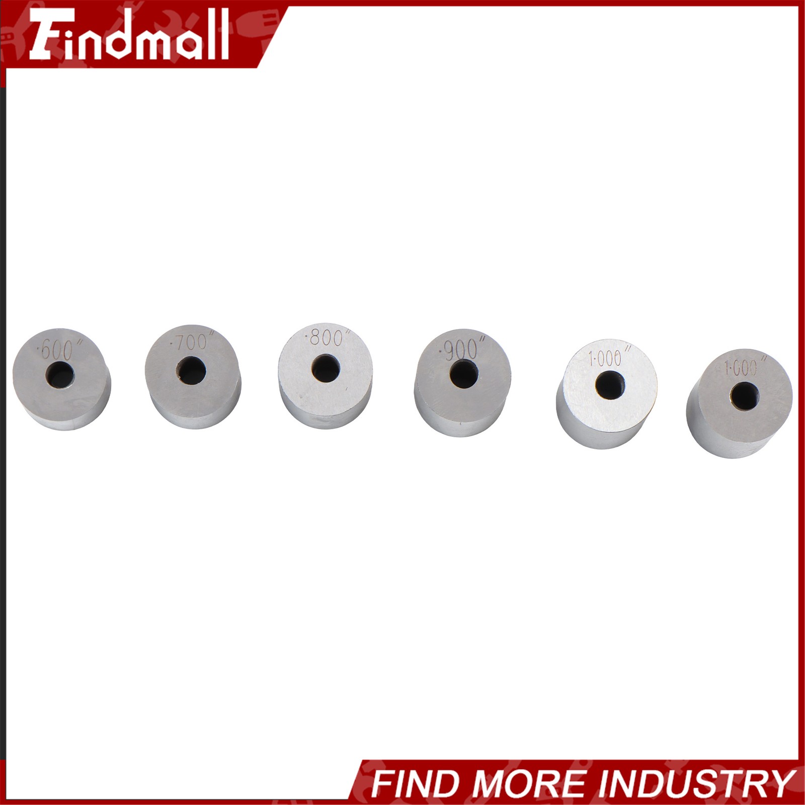 Findmall 0.050" to 1" 36 PCS Steel Round Space Gage Block Hardened Set