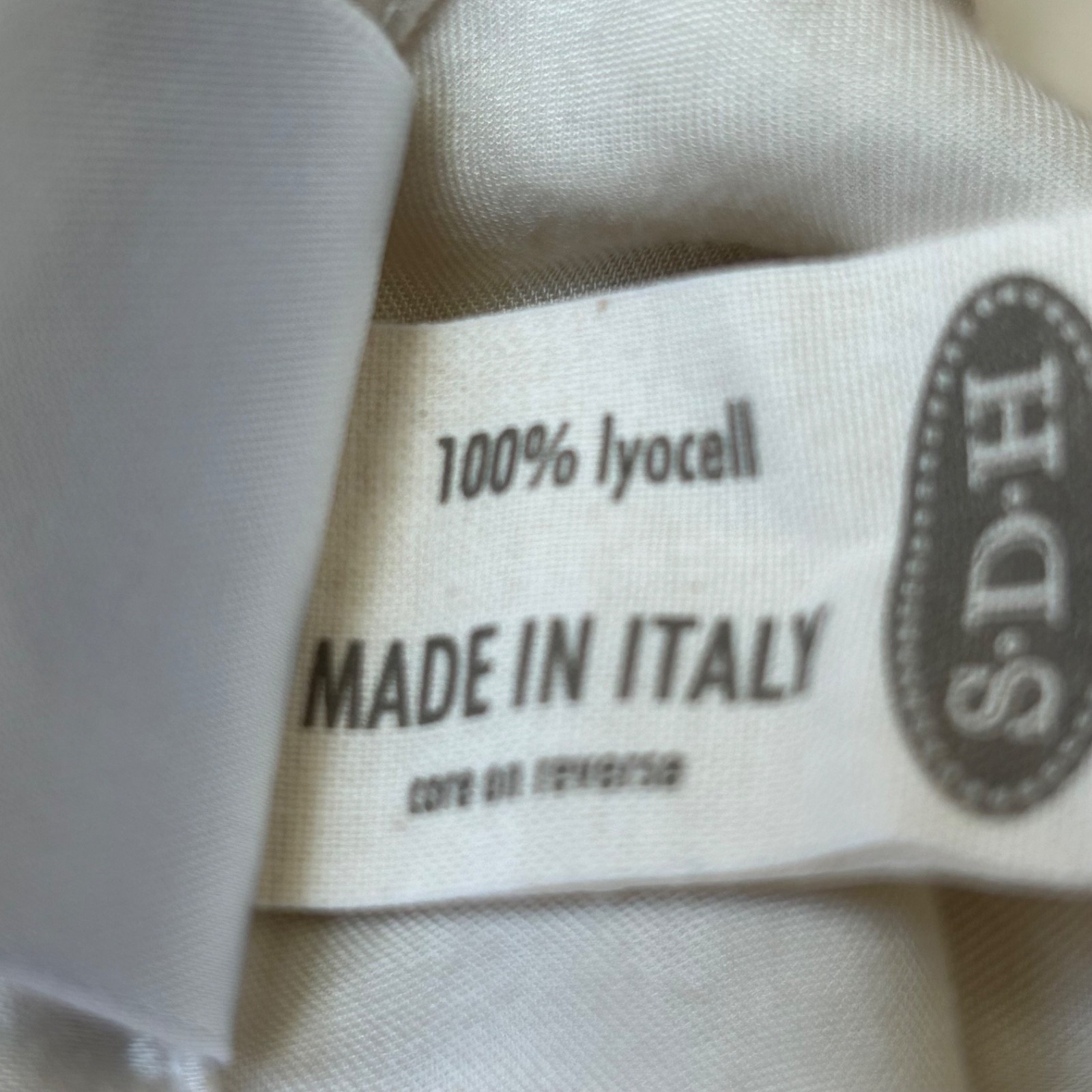 SDH Legna Lyocell King Pillowcases Set of (2) Ivory /Cream Button Closure