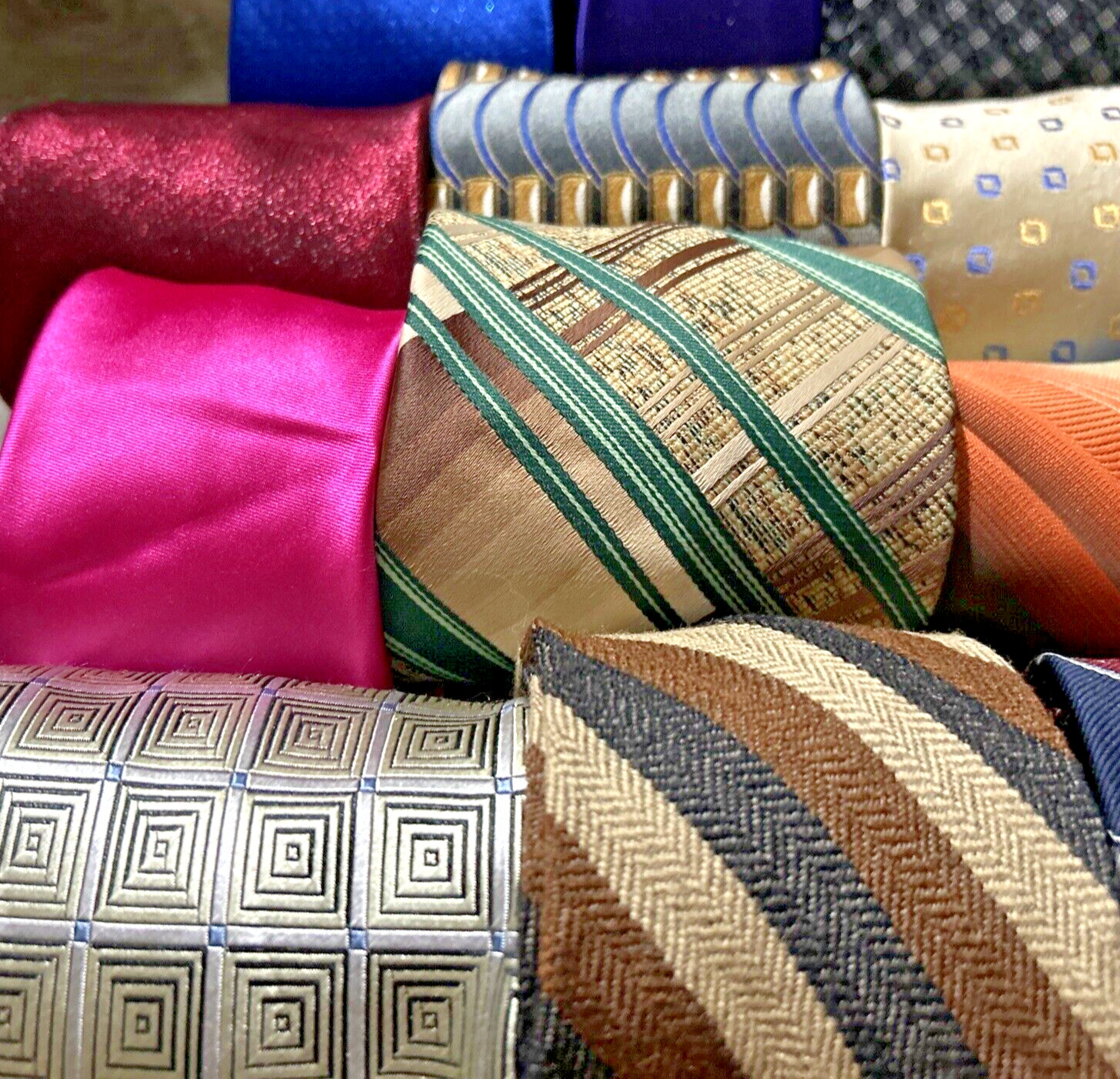 40 Pc Neckties Lot Mix Wear Quilting Craft Cutter Wholesale Tie Lots