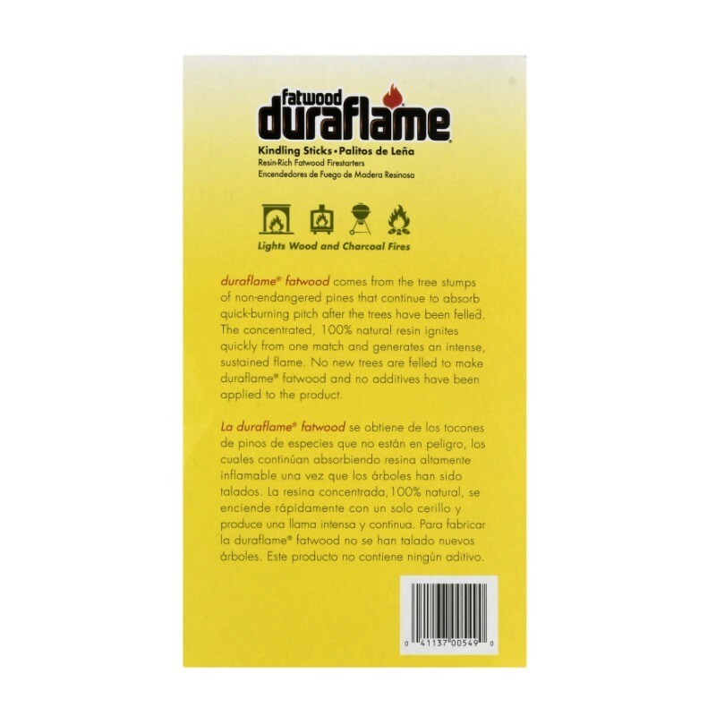 Duraflame Fatwood Resin-Rich Kindling Stick,Fire Starters,Light Wood or Charcoal