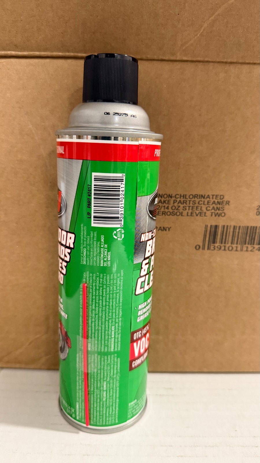 CASE OF 12! Johnsen's Brake Clean 2417 - 14oz - Non Chlorinated LOW VOC 12 PACK