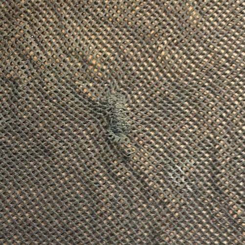 ORIGINAL WWII Woven Square Pattern M1 Helmet Net from US GI OD Camo Shrimp Net 2