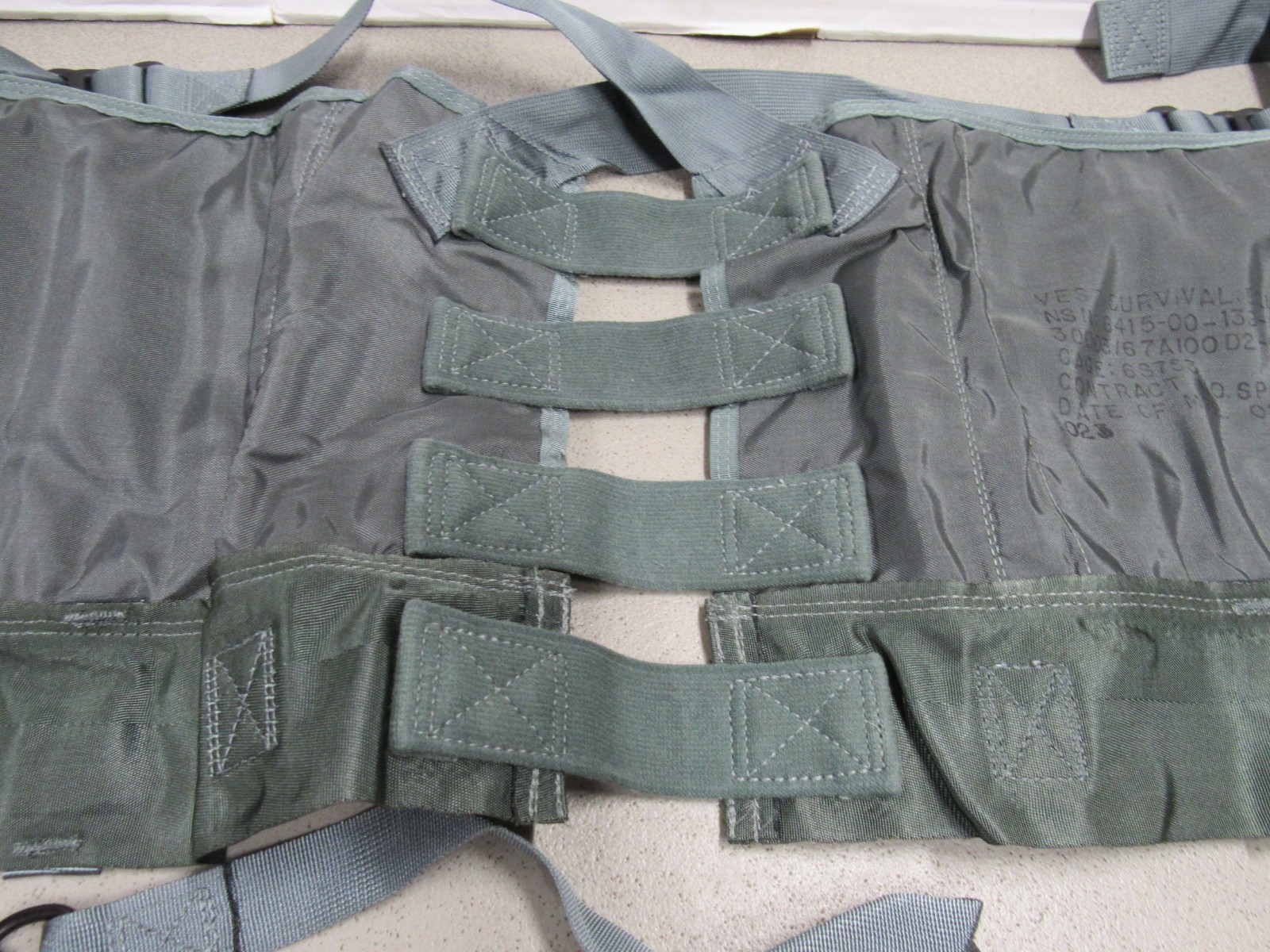 US Navy USMC Aircrew Pilot Survival Vest SV-2B w/ Holster & Knife Sheath NOS