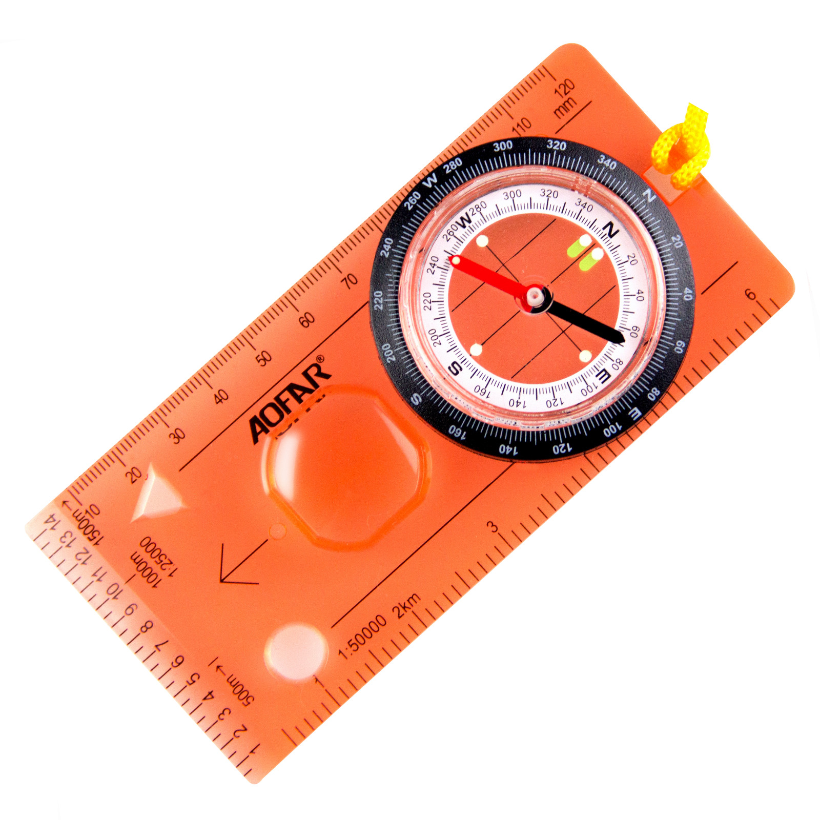 AOFAR Orienteering Map Compass AF-5C Hiking Survival Lightweight Kids Navigation
