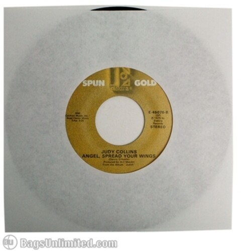 Bags Unlimited S7WR - 7 Inch 45 RPM Paper Record Sleeve - 100 Count (White) [New