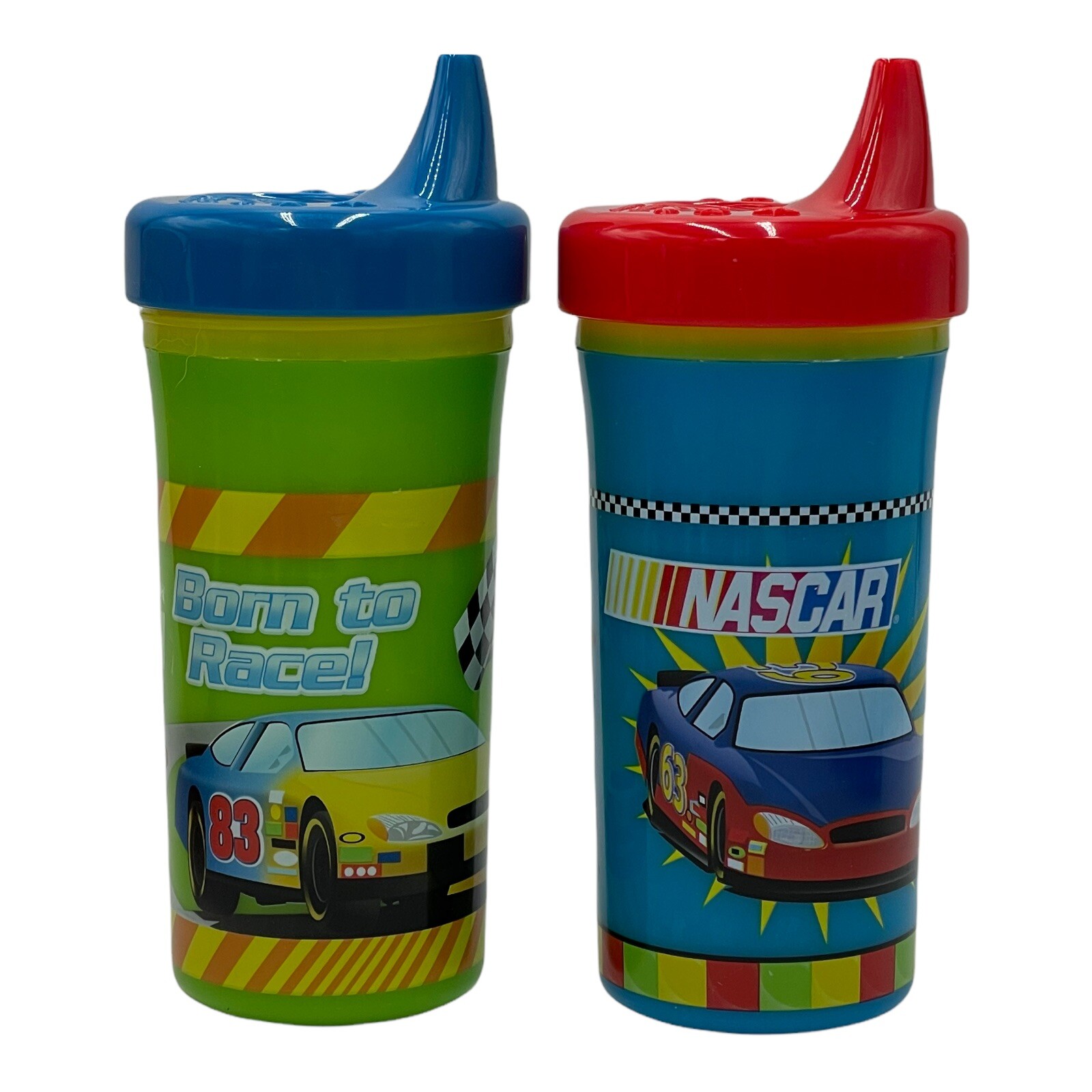 2 Pk Sippy Cup Spill Proof Nascar Tonka Strawberry Shortcake My Little Pony PICK