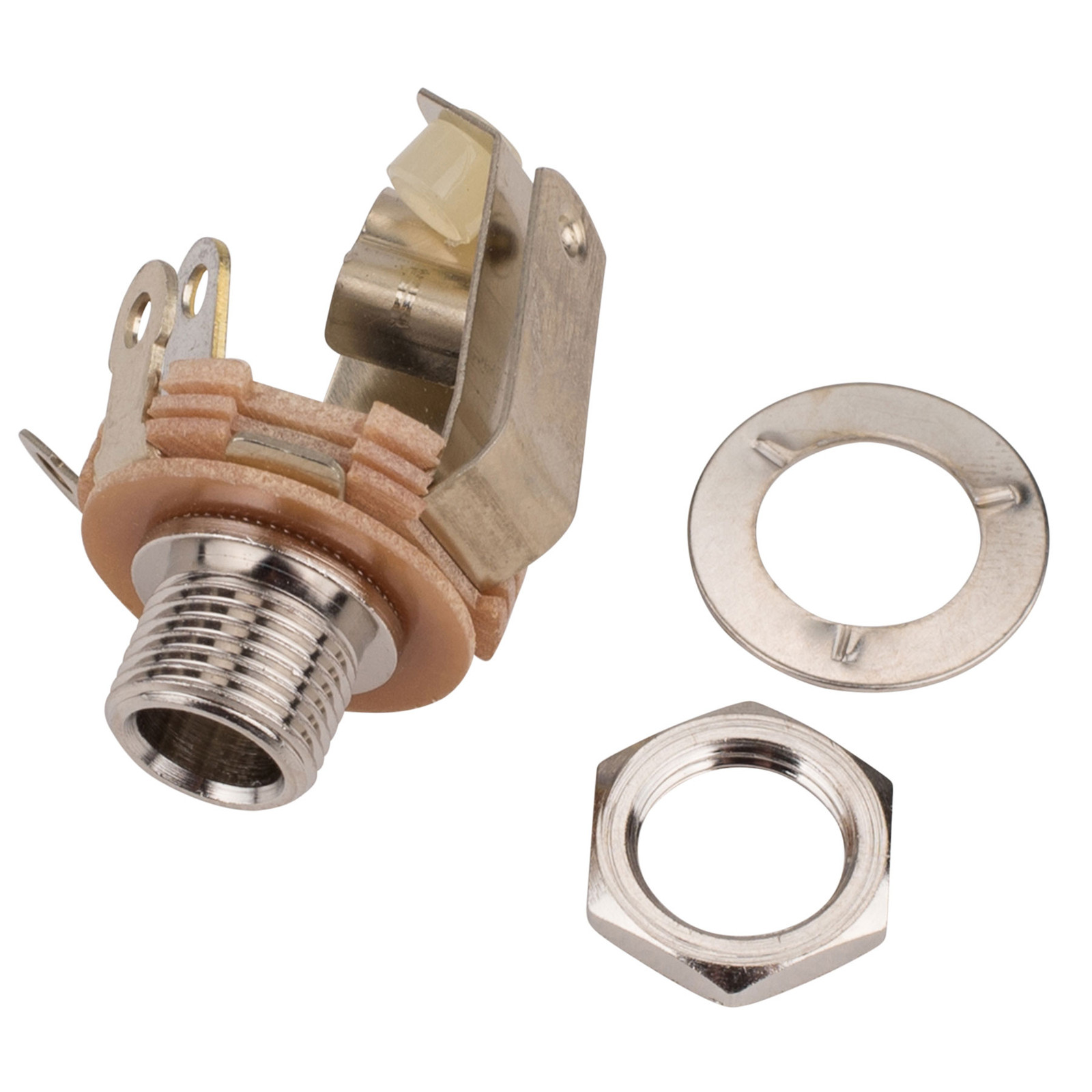 Switchcraft 13 1/4" Mono Jack Female Panel Mount Double Open Circuit