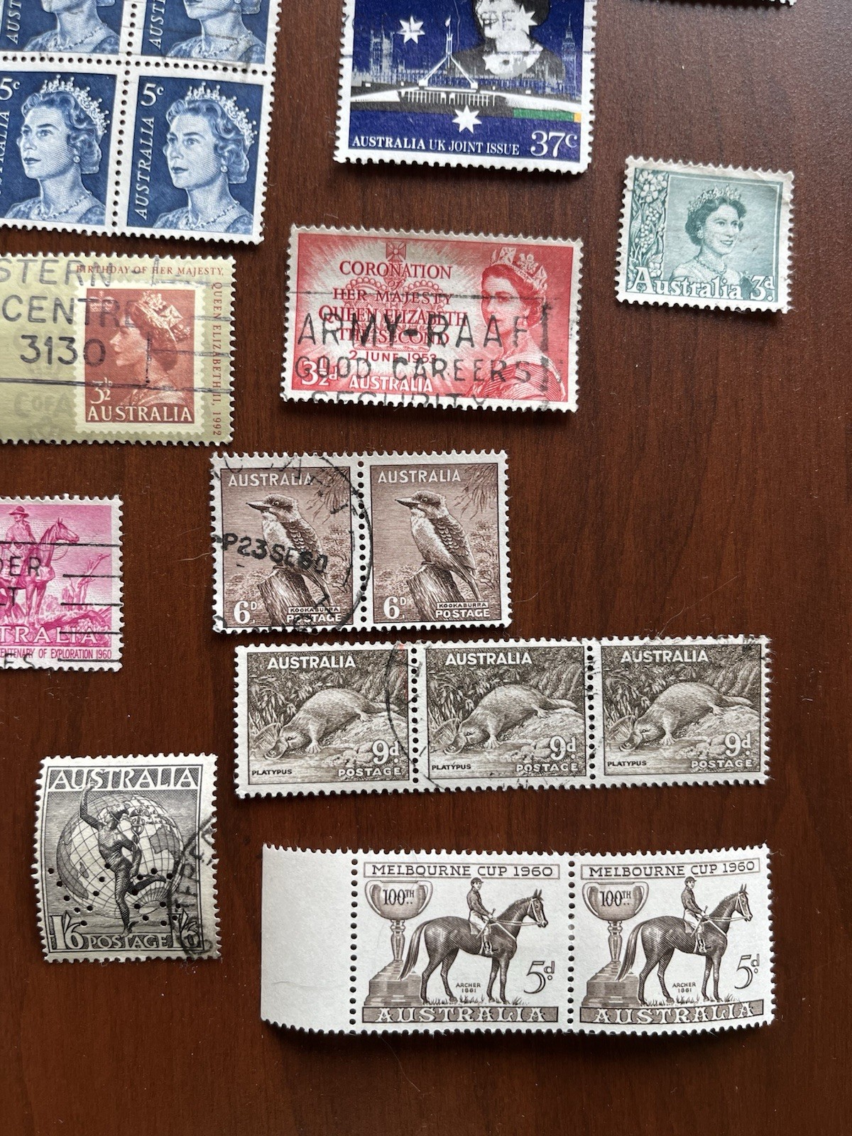 AUSTRALIA Vintage Stamp LOT of 50 Stamps Used