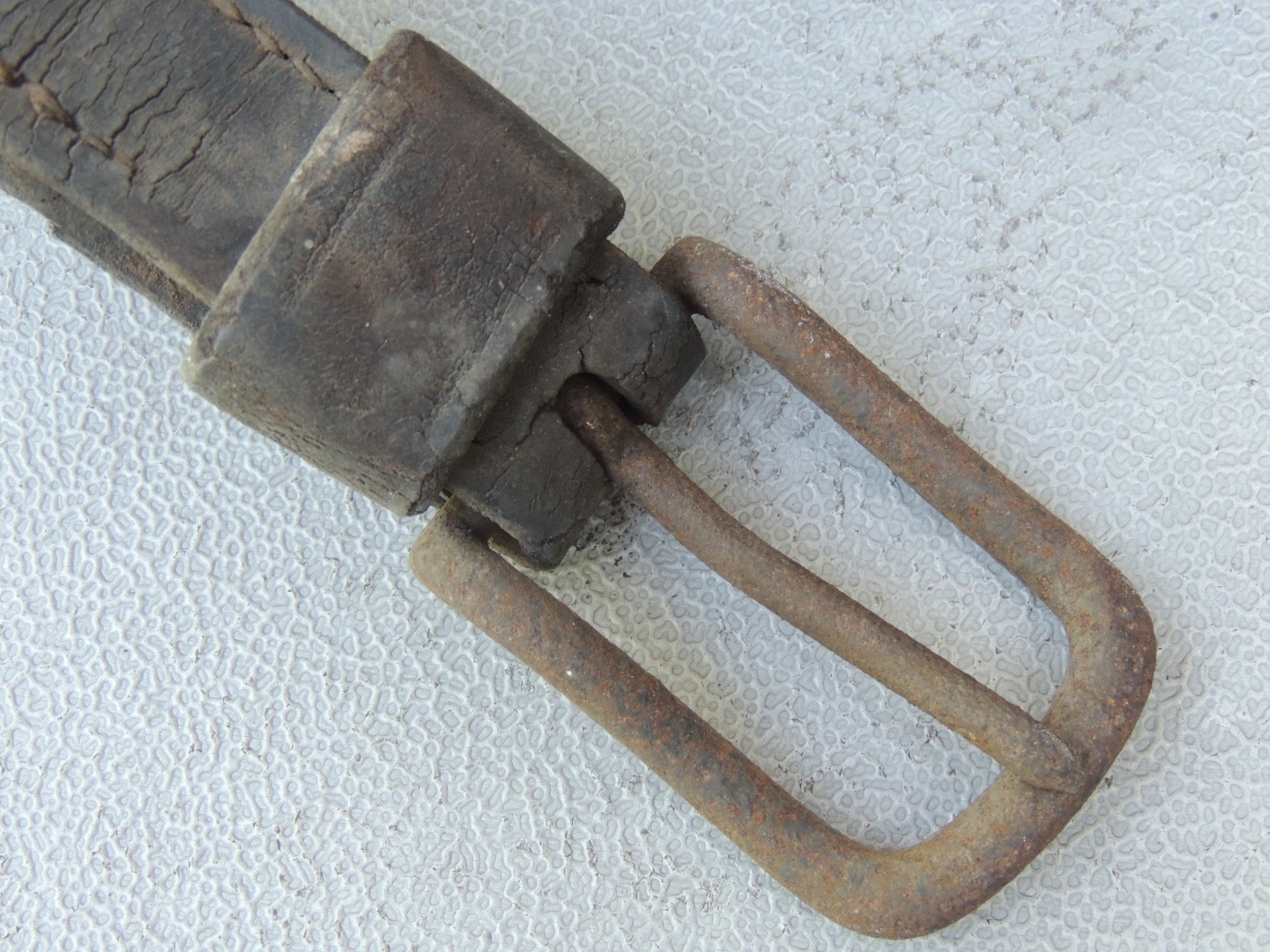 Antique Prosthetic Peg Leg Civil War Era 1860's w/ Leather Straps, 38" Tall