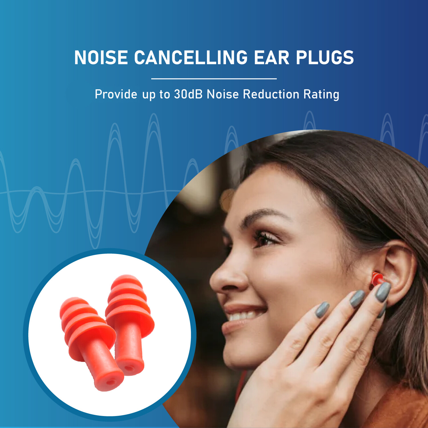 10 Pairs Silicone Reusable Ear Plugs with 2 Cases for Shooting Swim Motorcycle