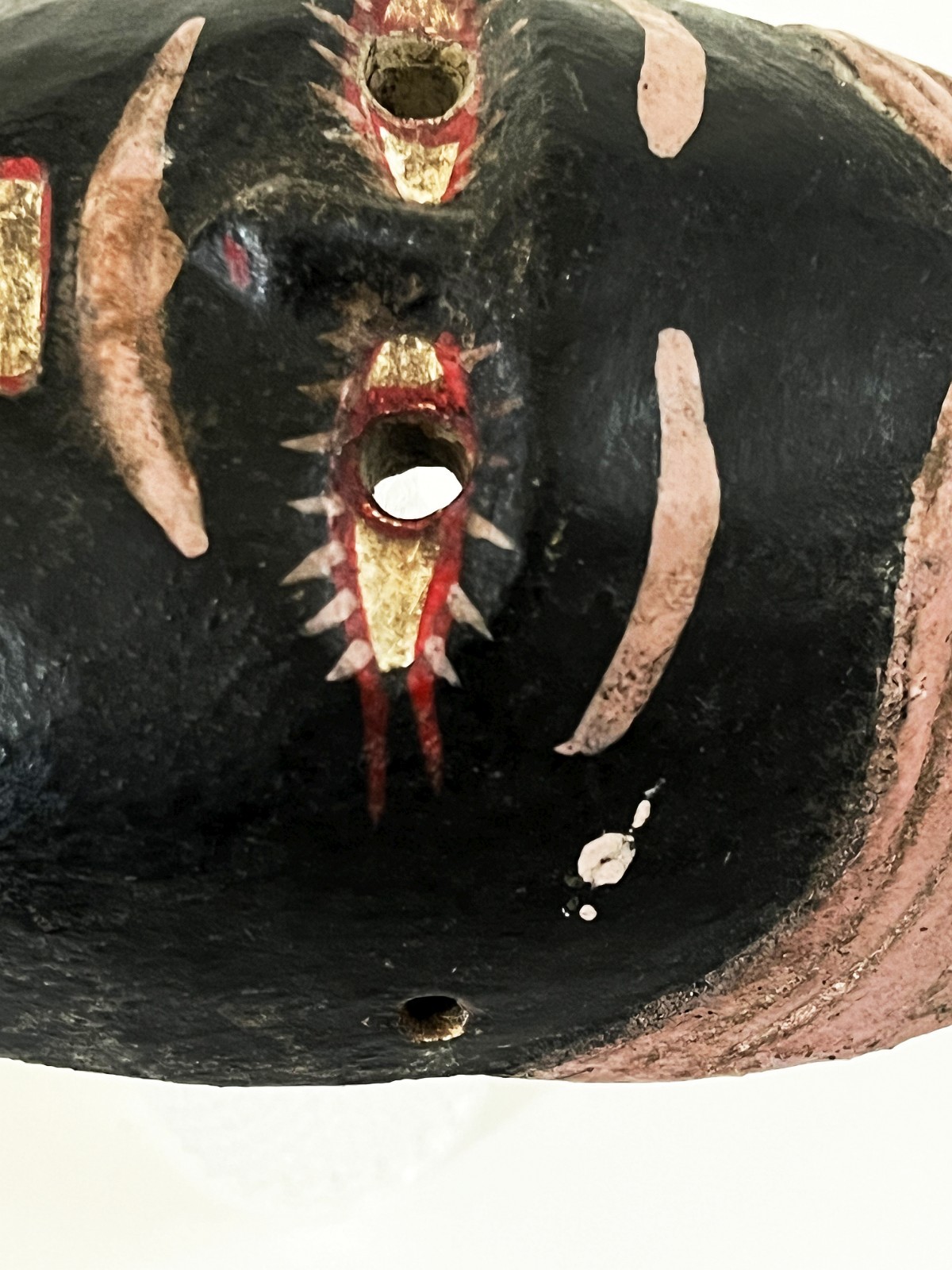 OLD MEXICAN HIDALGO JUANEGRO CUANEGRO JUAN NEGRO FOLK ART HAND CARVED DANCE MASK