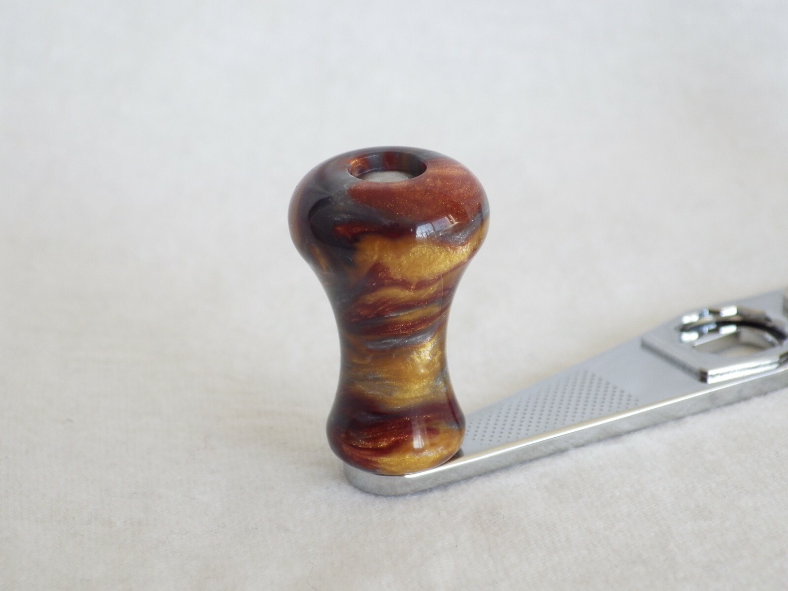 Simon Shimomura's 90 mm Custom Power Handles for ABU Garcia Ambassadeur