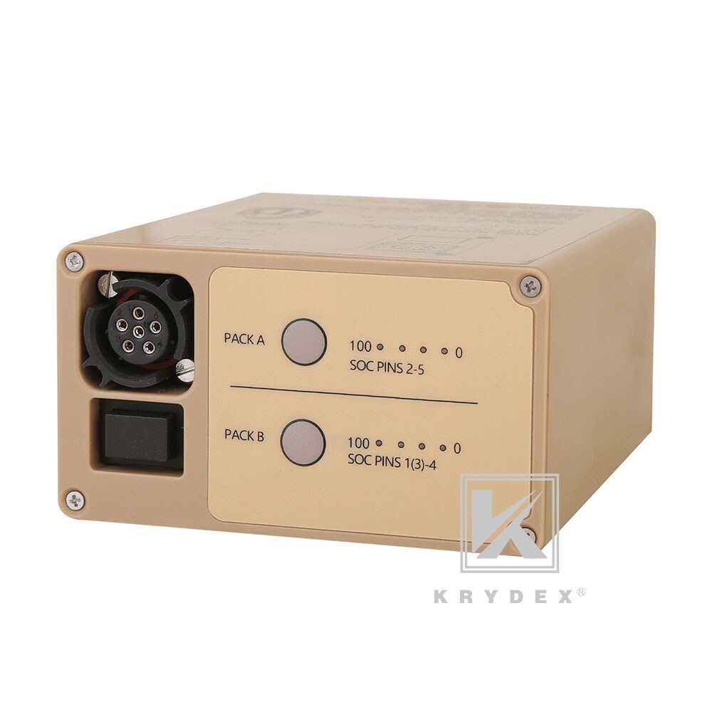 KRYDEX FCS Military BB-2590 Rechargeable Li-ion Battery Case 2x16.8V Output Tan