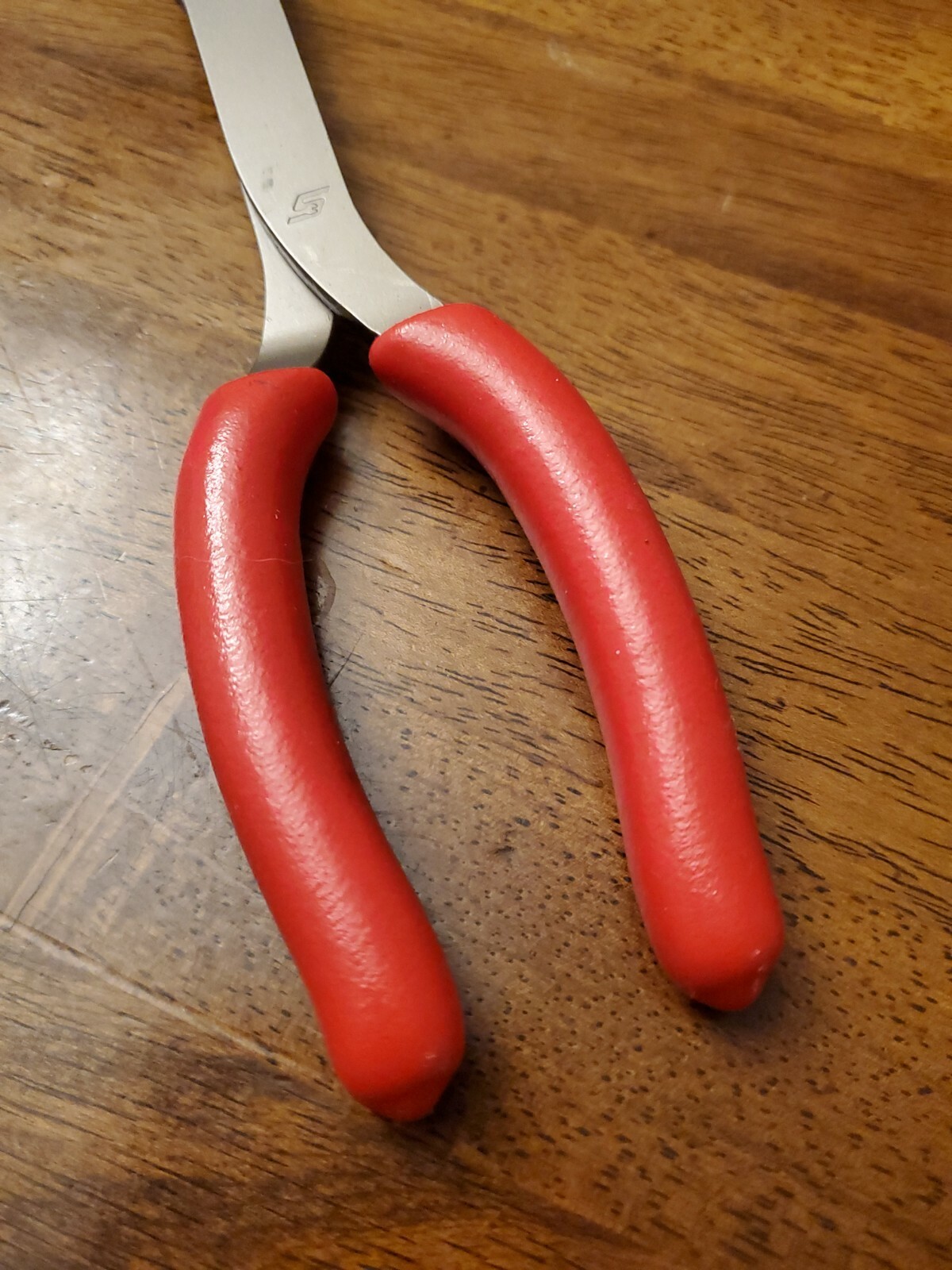 *NEW* Snap On 408CF - 9” Red Stork Bent Needle Nose Pliers FREE SHIPPING