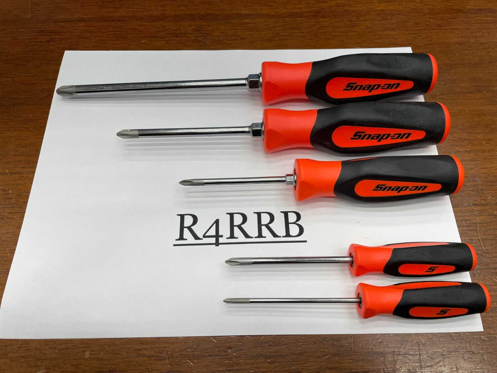 Snap-on Tools NEW 5pc ORANGE Soft Grip ALL PHILLIPS TIP Screwdriver Set SGDP50BO