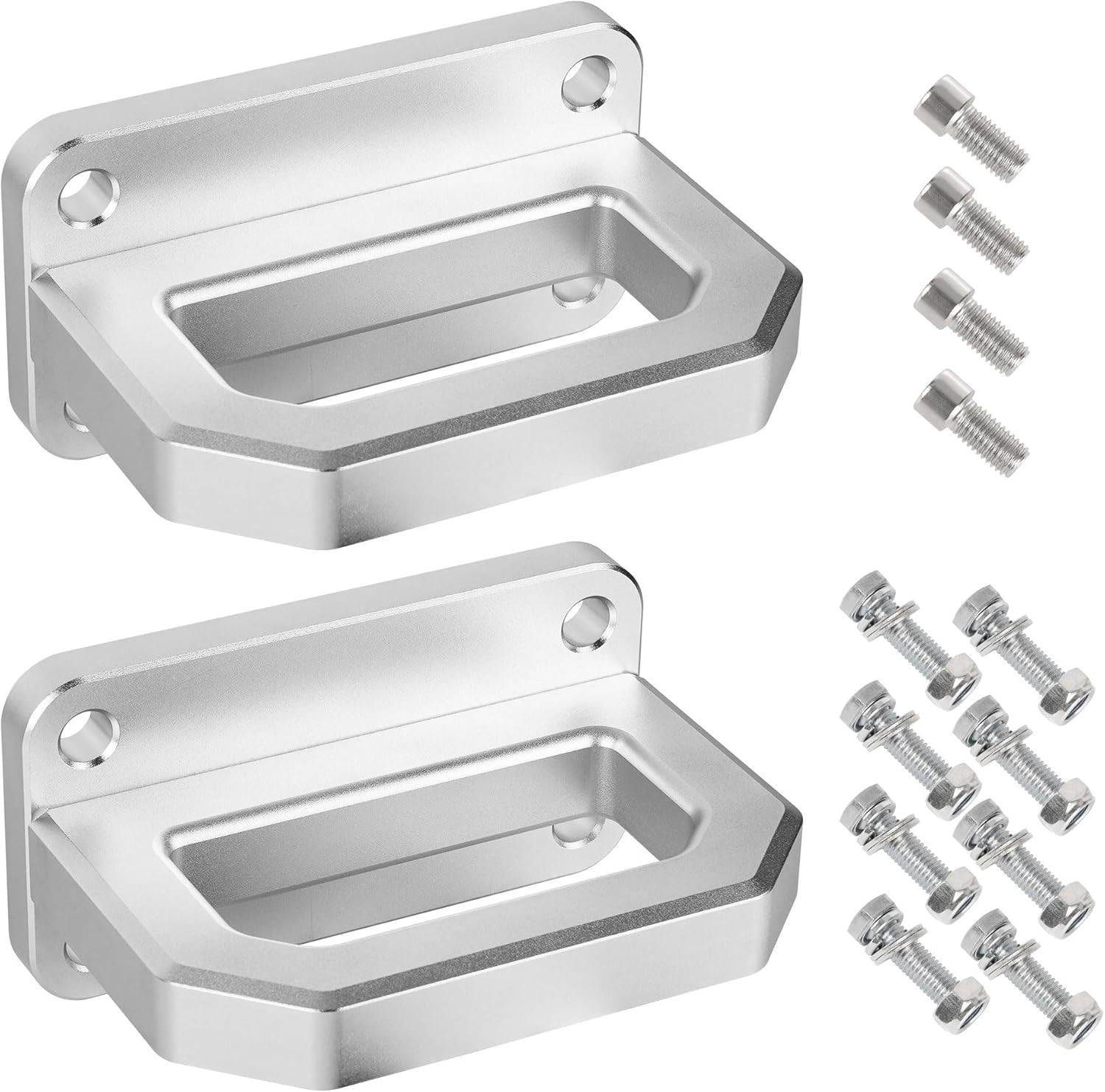 2-Pack Dismount Aluminum Front Tow Hook Heavy D-Ring for 2003-2018 Ram 2500 3500