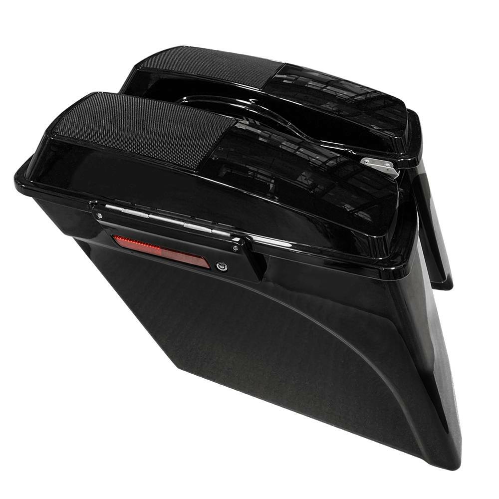 5" Stretched Extended Saddlebags 6x9" Speaker Lid For Harley Touring Glide 93-13