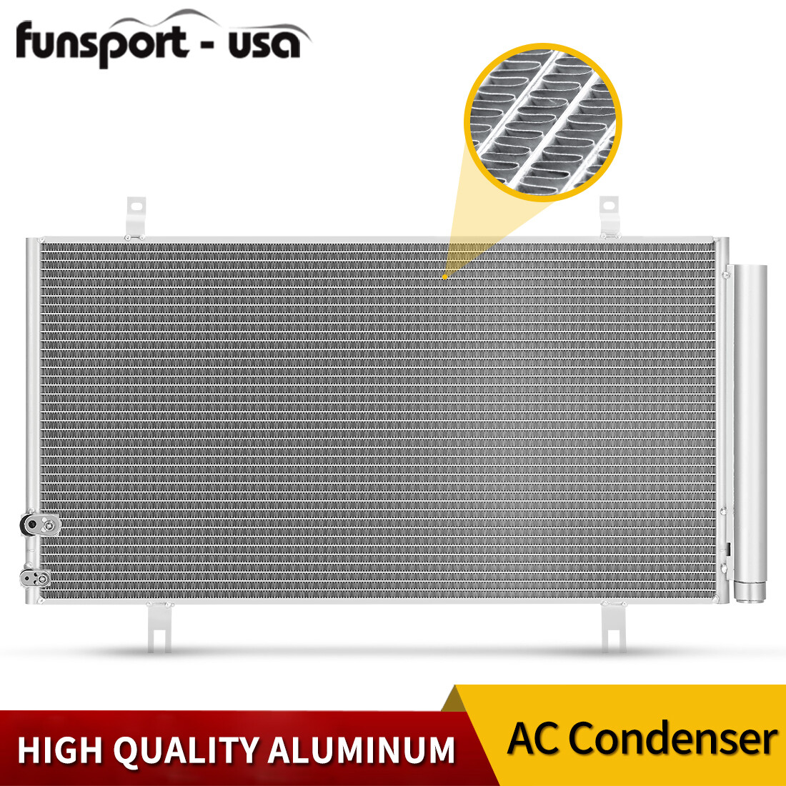 A/C AC Condenser for 2012-2017 Toyota Camry 3.5L 2.5L / 2013-2018 Avalon ES350