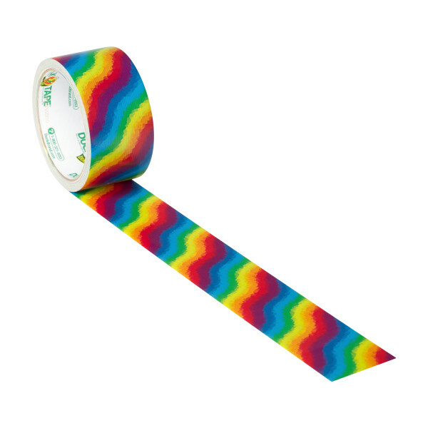 Printed Duck Tape® Brand Duct Tape - Rainbow, 1.88 in. x 10 yd.