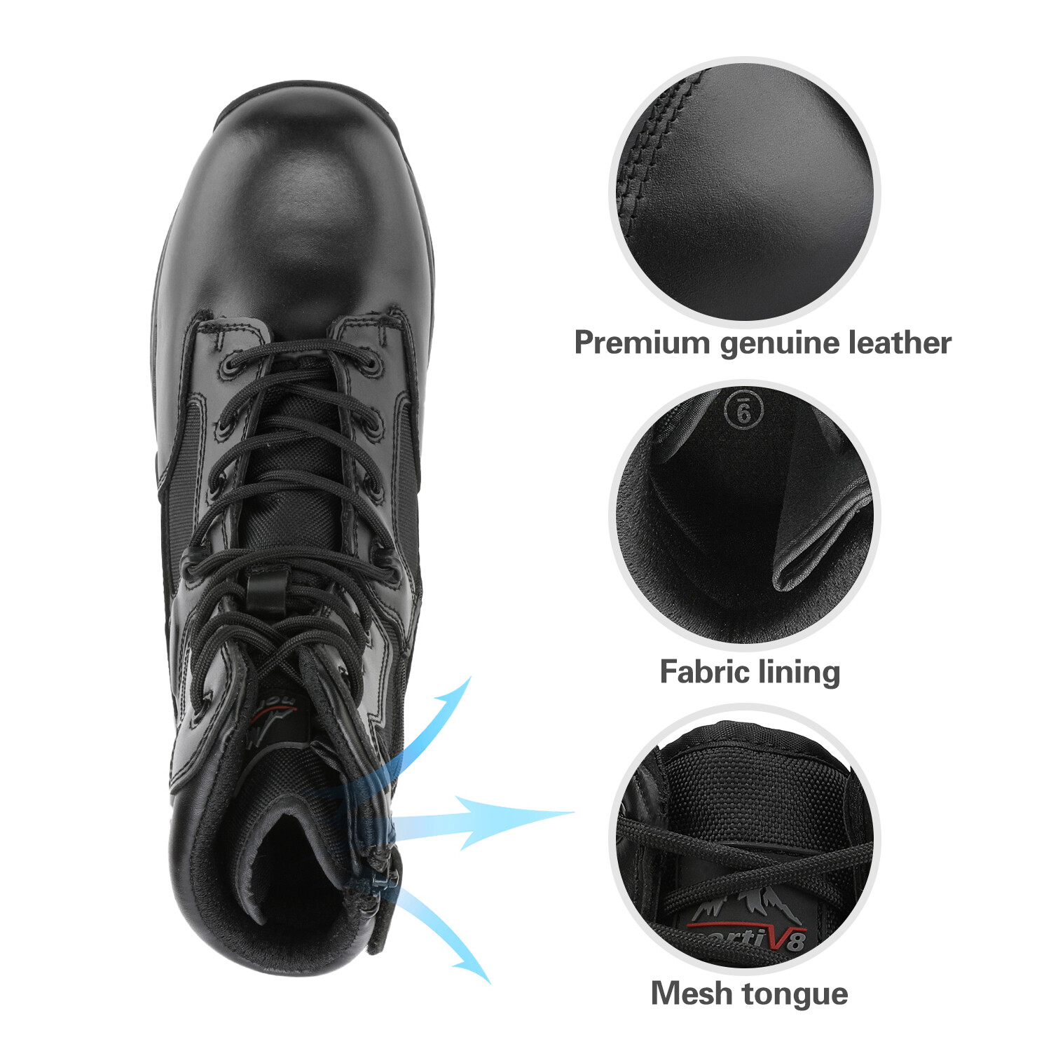 Men's Military Combat Tactical Work Boots for Hiking Riding