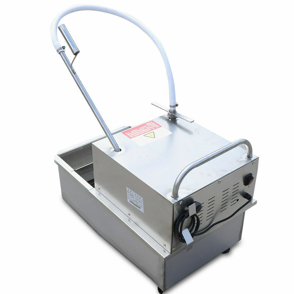 55L Portable Fryer Oil Filter Cart Machine Commercial Fried Filtration System