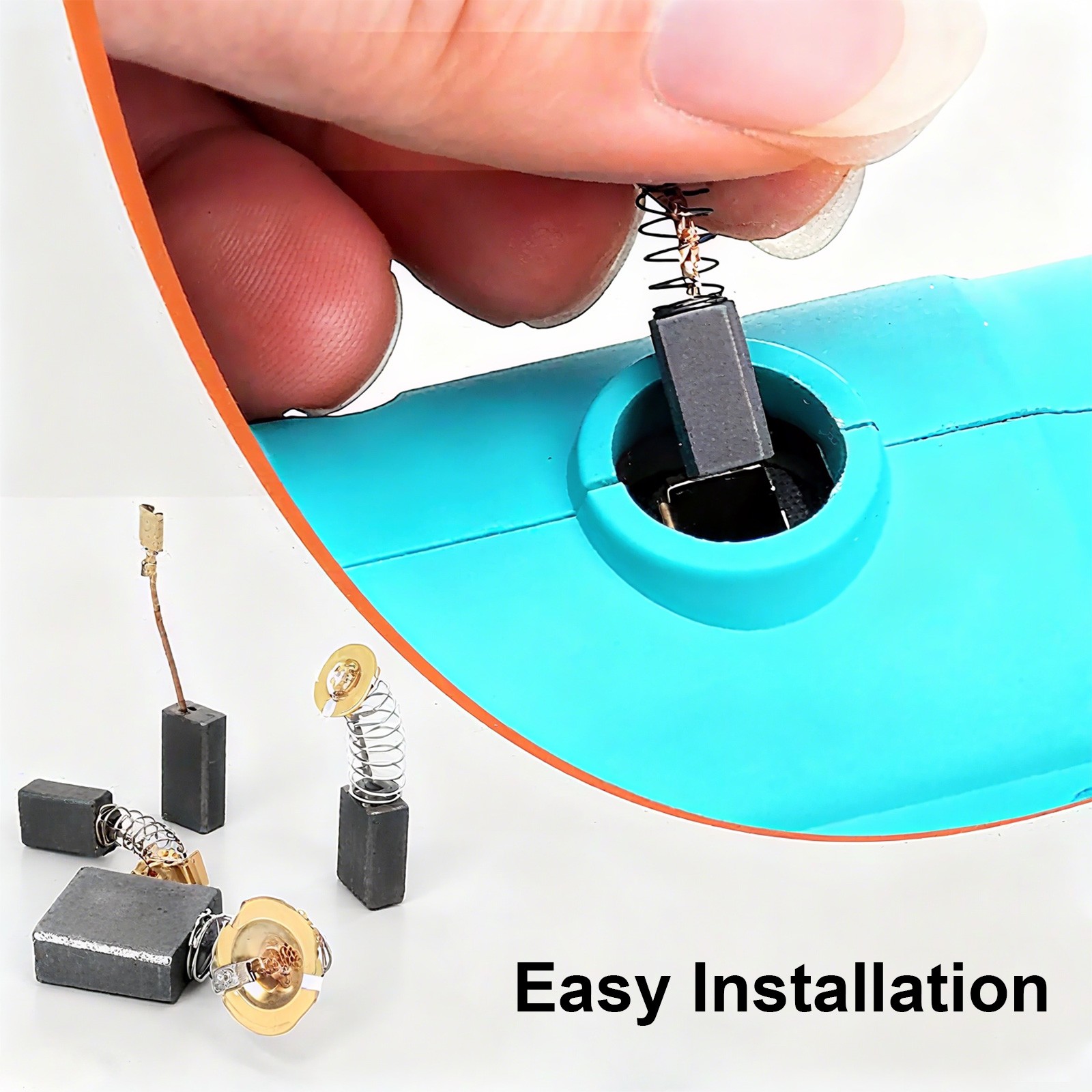 105pcs 15 Sizes Electric Motor Carbon Brush Replacement for Drills Saws Grinders