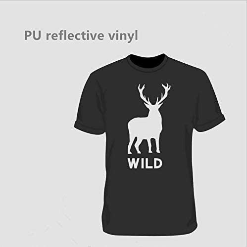 Grey Reflective Heat Transfer Vinyl HTV Iron 12" x 10FT for Cricut