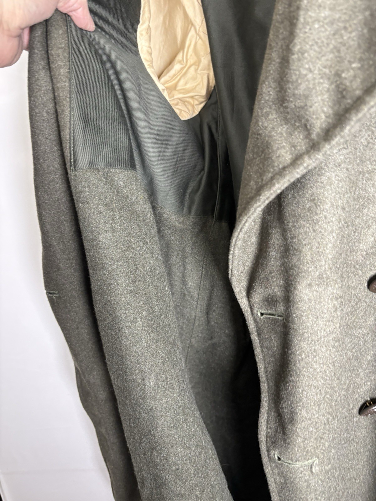 WWII USMC Overcoat 1942-43 Quartermaster 4-L Long Wool Coat