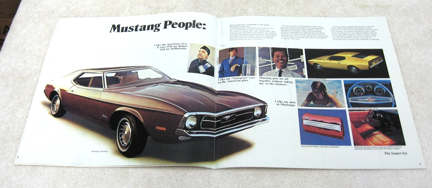 1971 FORD MUSTANG MAVERICK TORINO PINTO BROCHURE 16PG ORIGINAL