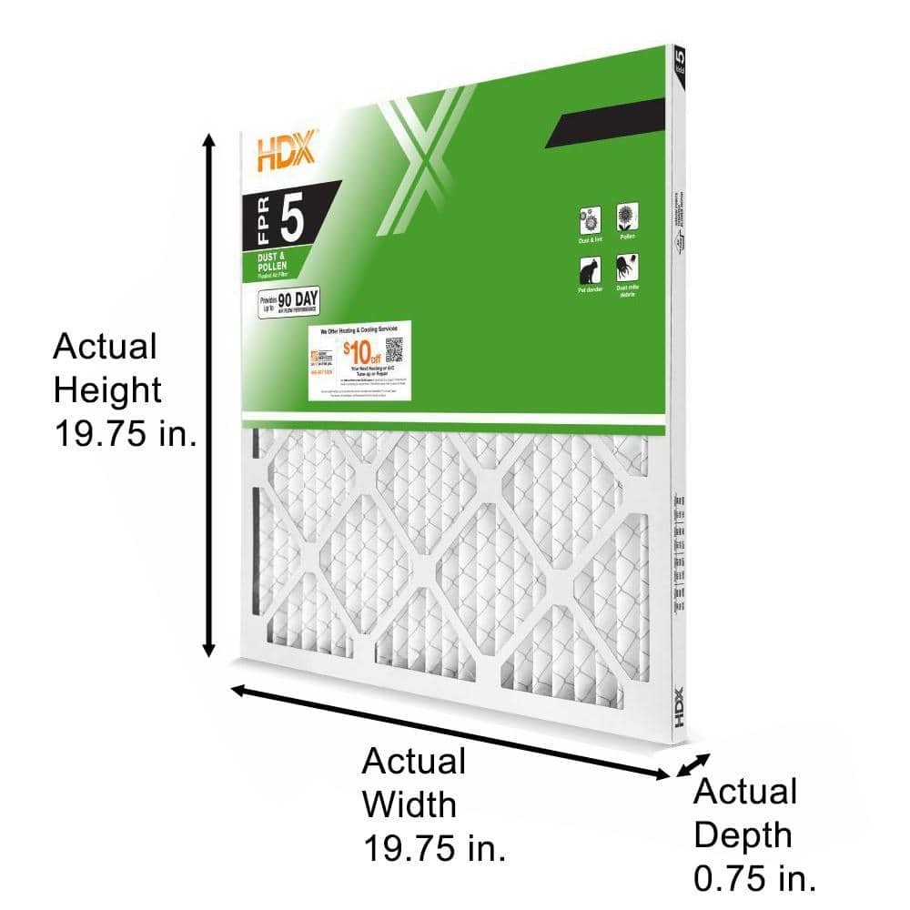 20X20X1 Pleated Air Filters Replacement For Furnace. MERV 8 AC HVAC FPR 5 3-Pack