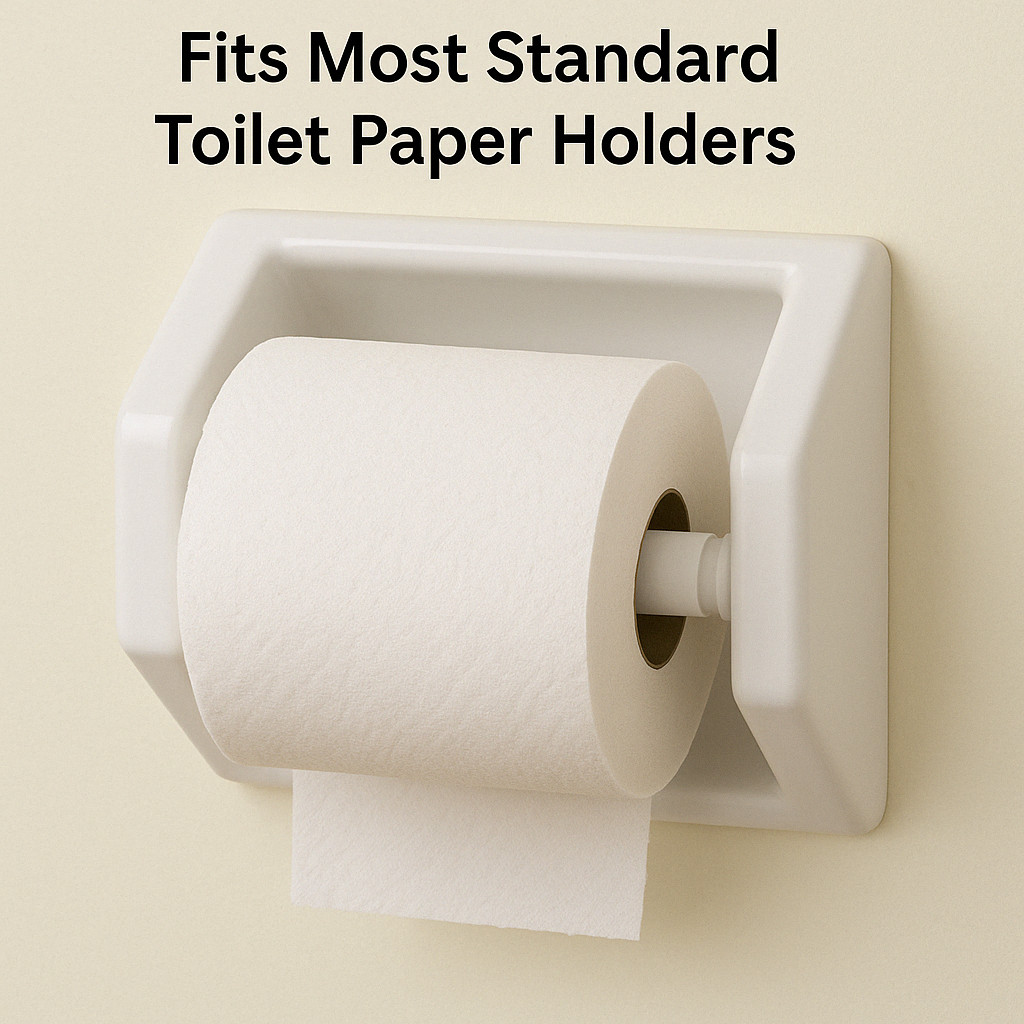 2-Pack Toilet Paper Roller – Spring Loaded, Universal Fit, Easy Installation