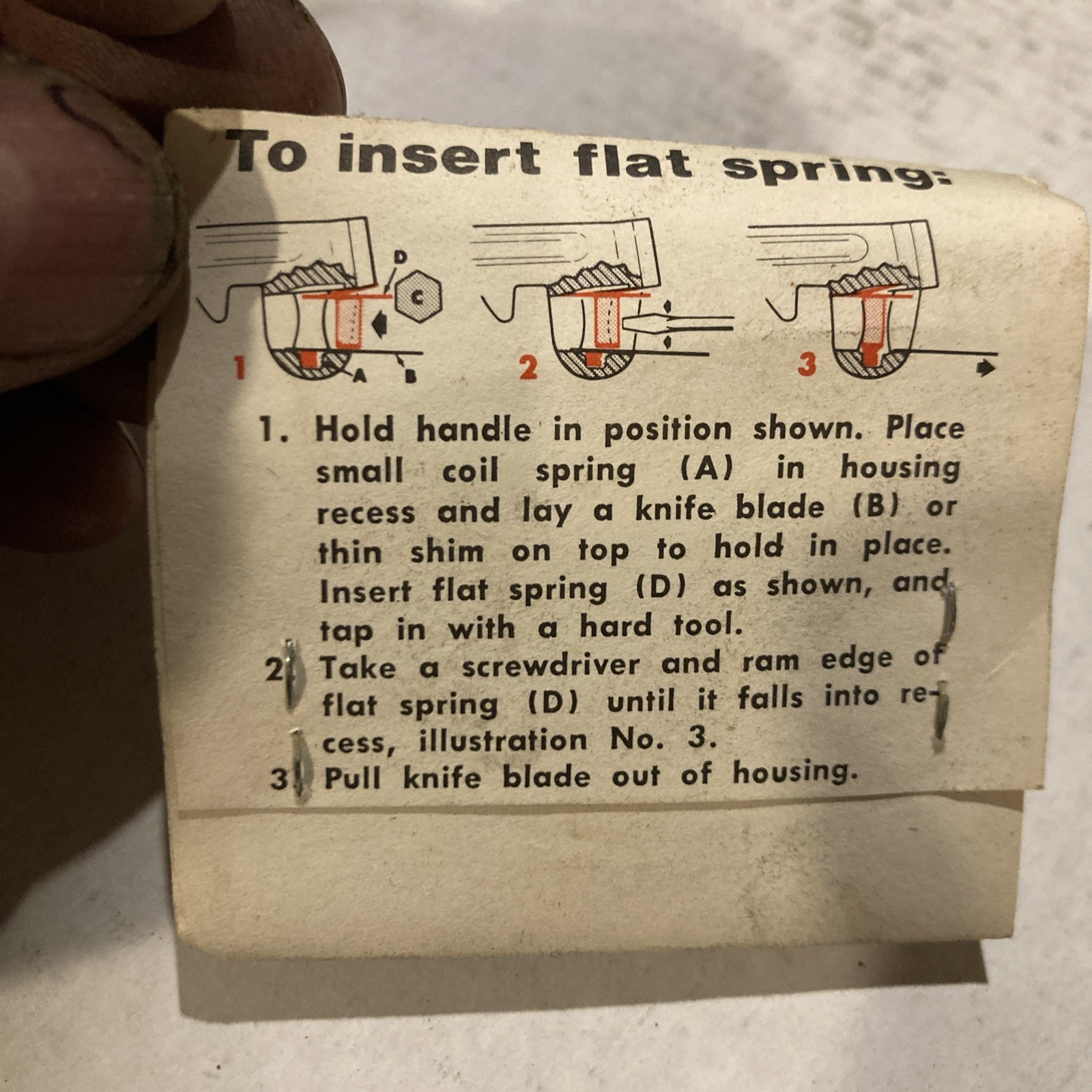 Ridgid 31640 Coil/Flat Spring Assy,For 4Cw42 Wrench