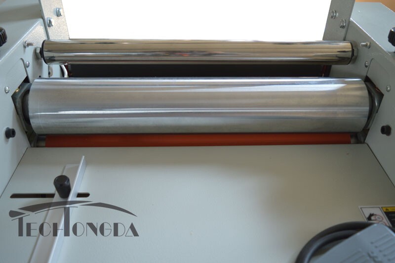14" Thermal Roll Laminator Machine, 110V Electric Hot/Cold Laminating Machine wi