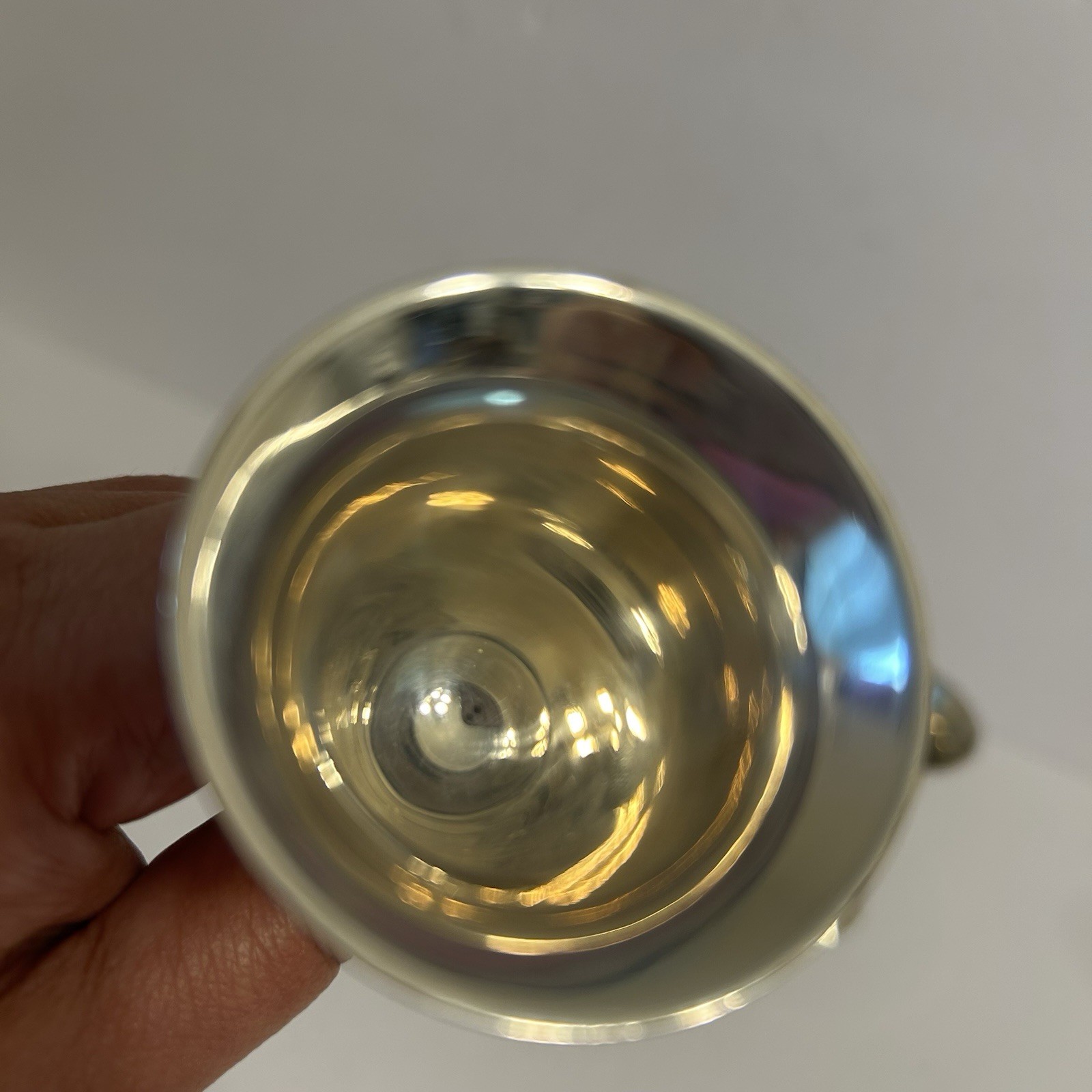 Set of Six Vintage Silver Plate Wine Goblets 1oz Made In India EUC