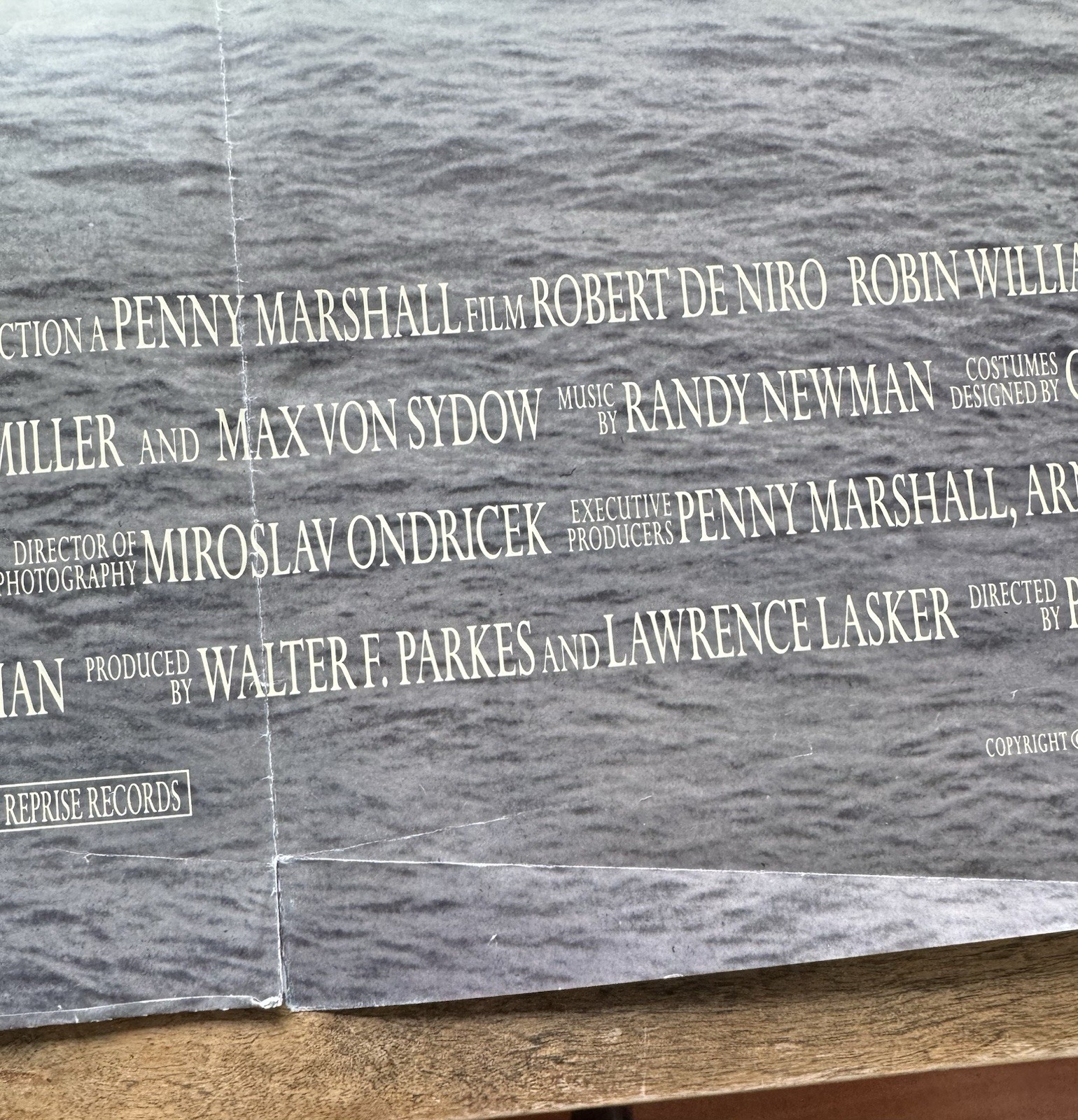 Awakenings 1990 Original DS 27x40 Folded Movie Poster • Deniro, Robin Williams