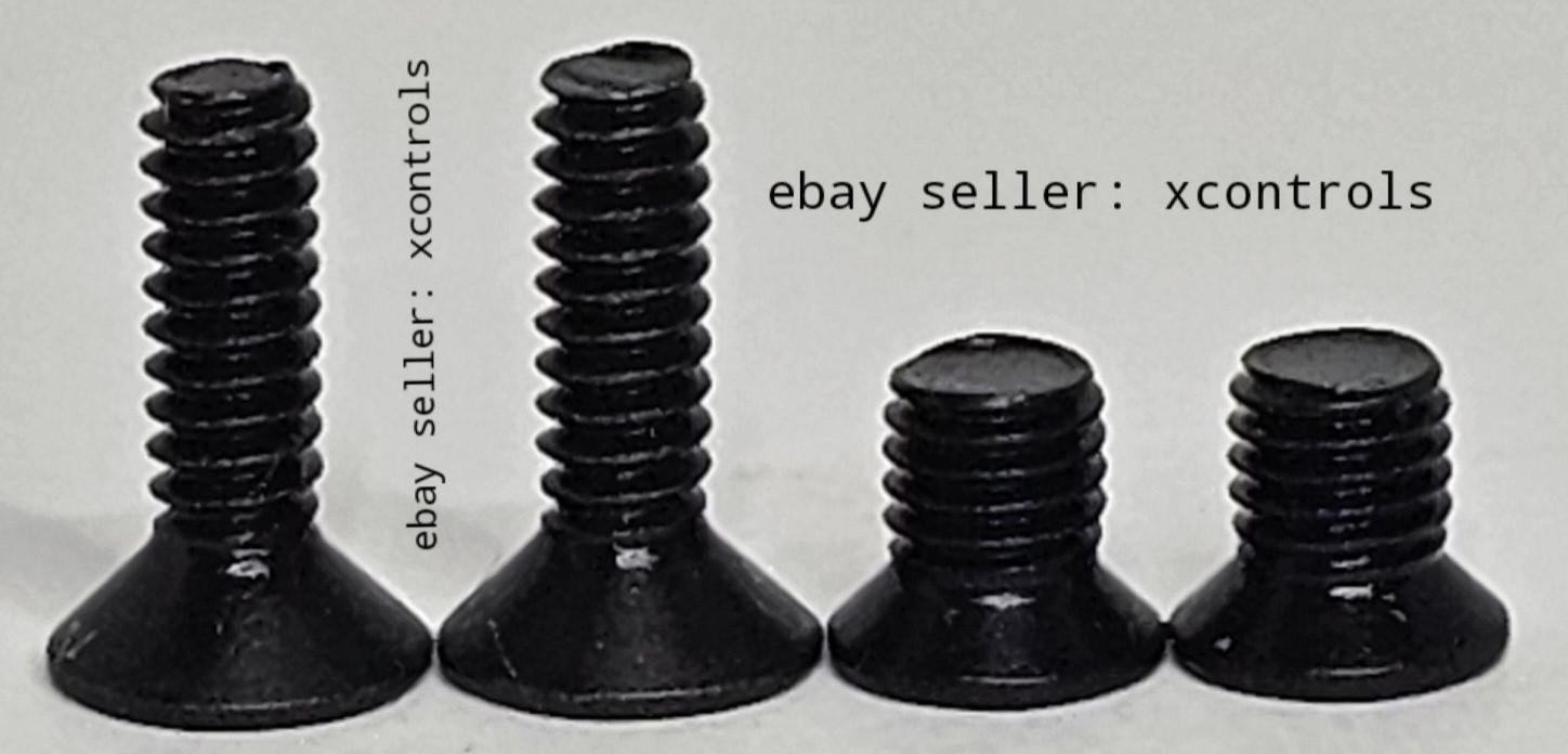 GIDEON OMEGA & MAC 9 DS Optic & Plate screws (CUSTOM-MADE) - (4-40 optic screws)