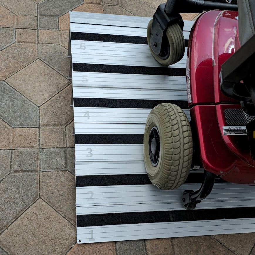 Rise threshold Wheelchair, walkers ramp Mobility aids, Heavy-duty,Sturdy