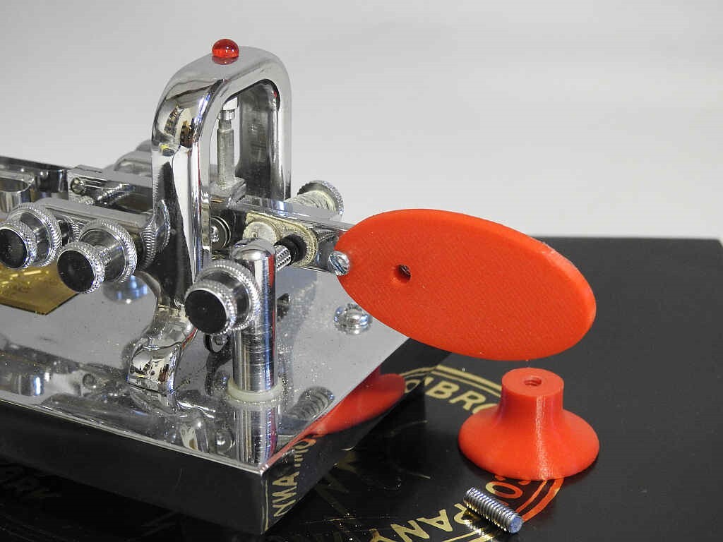 REPLACEMENT FINGER PIECES FOR ALMOST ALL MODELS OF VIBROPLEX BUGS - FREE DEL USA